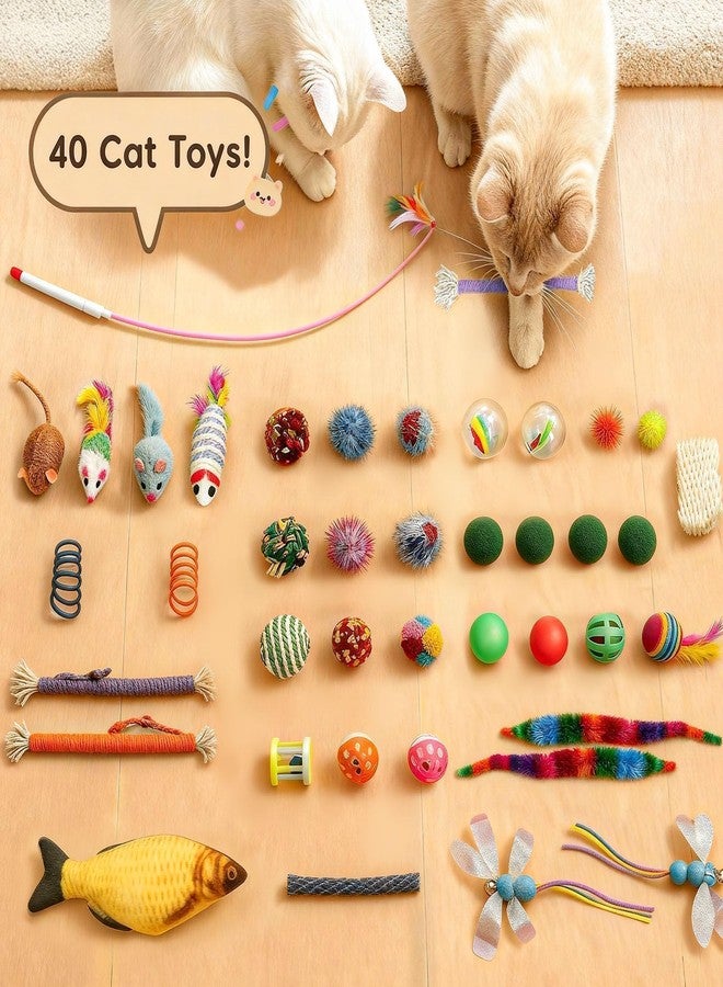 MOYMO Cat Tunnel Bed with 40 Cat Toys, Collapsible Play Tunnel for Indoor Cats, Cat Tube for Kitten Puppy - Image 2
